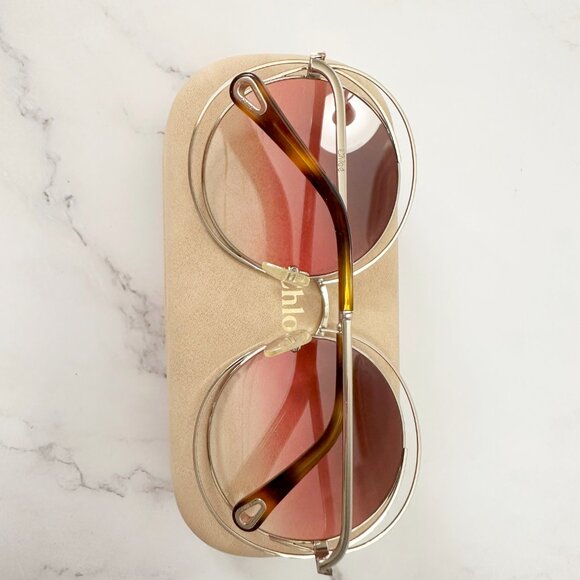 CHLOÉ  Small Carlina Round Sunglasses - Picture 8 of 8